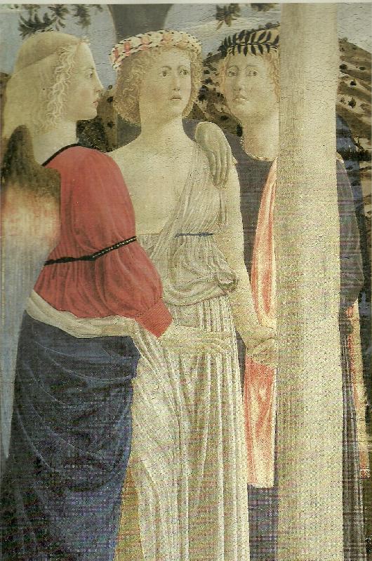 Piero della Francesca details from the baptism of christ